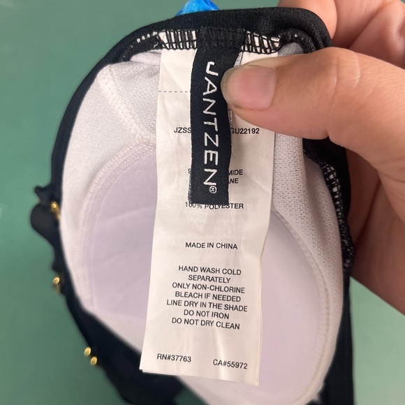 Jantzen High Neck multi color swim top size 10 - Picture 3 of 4